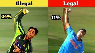 Top 10 Illegal Bowling Action in Cricket History ll By The Way