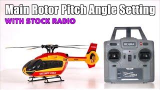 How to Change Pitch Angle on RC ERA Helicopters