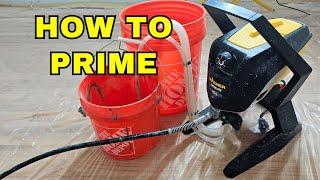 How to Prime Wagner Paint Sprayer - Control Pro 170