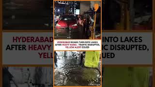 Heavy Rains Lash Hyderabad: Thunderstorms Cause Waterlogging & Traffic Chaos | News9