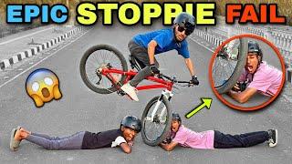 EPIC STOPPIE FAIL | This Went TOO FAR! Cycle Stunts