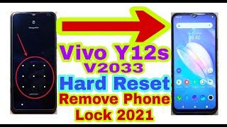 Vivo Y12s(V2033)Hard Reset/Remove Phone Lock 2021||Unlock Pattern/Pin/Password/Face 100% Working