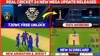 How To Unlock T20WC 2024 In Real Cricket 24 | Real Cricket 24 New Update T20 World Cup Unlock Free