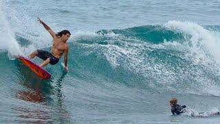 Mason Ho Surfing With BABY BEAR