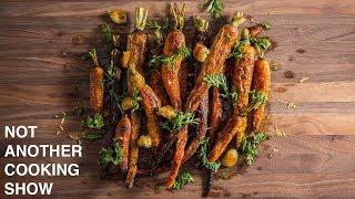 how to make CARAMELIZED OVEN ROASTED CARROTS