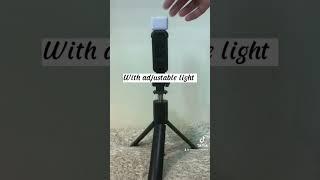 4in1 Selfie Stick/Tripod with Bluetooth Remote Control and Selfie Light. Buy now in my tiktok shop