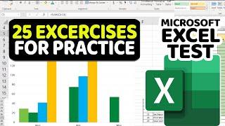 How to Pass Intermediate Excel Test with 25 Exercises for Practice