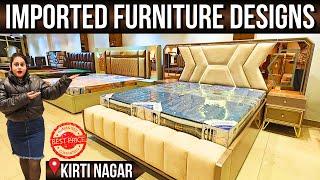 Imported furniture in Kirti nagar furniture market Dining table set Bedroom set collection & Sofa