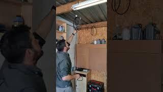 #smallworkshop  Game Changer! No more extension cords on the floor. No more tripping hazard!