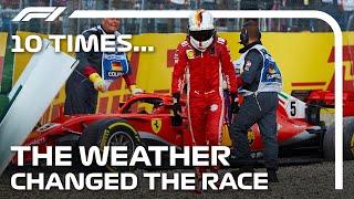 10 Times Weather Changed The Outcome Of The Race!