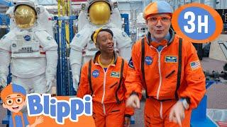 Blippi and Meekah’s Space Prep!  Yummy Food and Moon Adventures! | Blippi | Kids TV Shows