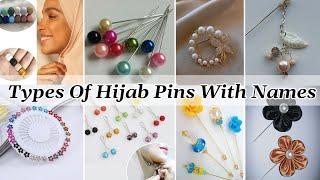 Different types of hijab pins with names | Hijab pins | latest Hijab pins designs