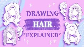 How To Draw Hair ~ Tutorial ️