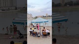 #publicbeach Syr Darya #river Khujand Sughd province Tajikistan  #beachlife #beachvibes #shorts