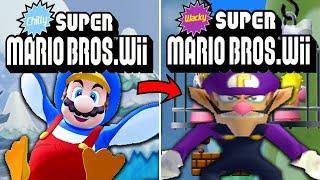 Mario Bros Wii but if I get Hit, I switch Mods...