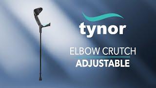 How to use Tynor’s elbow crutch adjustable to reduce weight bearing on injured leg