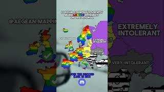 Which countries support LGBTQ? | Aegean Mapping #europe #mapping #map #lgbtq