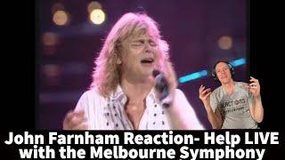 John Farnham Reaction - Help (Beatles Cover) with the Melbourne Symphony Song Reaction!  Incredible!