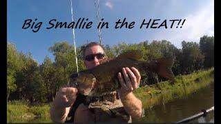 Big Grand River Smallie in the HOT HEAT! (How to catch em when it's SCORCHING)