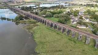 Harringworth Viaduct, Welland Valley floods,2024....