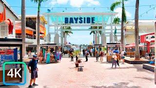 【4K】Walking in Bayside Marketplace, Miami |  USA  Florida, Miami in 4K