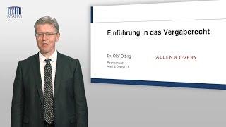 e-Learning: Einführung in das Vergaberecht