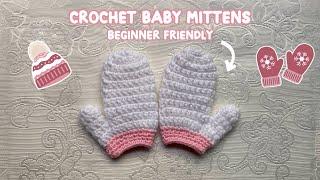 Easy DIY Crochet Baby Mittens/Gloves - Perfect For Newbies