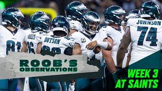 Roob's Observations: A "Next Man Up" type of day for the Eagles in New Orleans