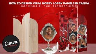 Hobby Lobby Wooden Arch Panel| How to Design in Canva