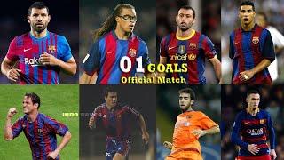 Barcelona Player who only score 1 goal For FC Barcelona (Aguero, Mascherano, Quaresma, Belleti, ...)