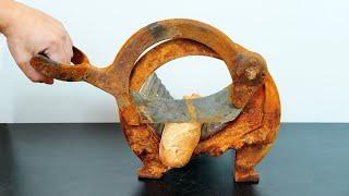 Rusty Bread Cutter Restoration