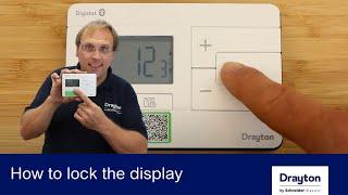 The Drayton Digistat - How to lock the display 