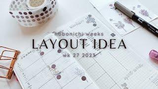 Functional Hobonichi Weeks plan with me | layout idea for your home planner | paperjoyph