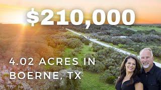 Build Your Dream Home on 4.02 Acres in High Point Ranch, Boerne, Texas Hill Country!