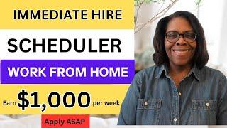 Earn $25/hr to Work from Home: Appointment Scheduler Job!