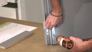 Metal sided drawers installation | kaboodle kitchen