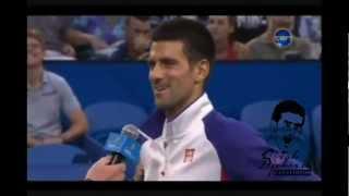 Novak Djokovic INTERVIEW // HOPMAN CUP FINAL 2013