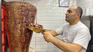 The Most Famous Doner Kebab in Istanbul - People Line Up For This Street Food