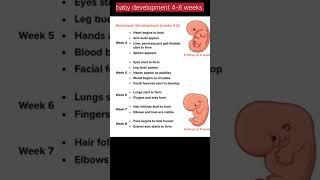 #babydevelopment #twinsbabies #shortsvideo #babyinwomb #baby #babydevelopment4to8weeks#2ndmonthbaby