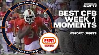 COLLEGE FOOTBALL THROWBACK  Top Week 1 moments in history | ESPN Throwback