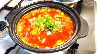 이열치열 여름보양식 순두부찌개 : 순두부찌개 레시피 : soft tofu stew