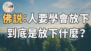 佛禪：一念放下，萬般自在，佛家說的放下，到底是放下什麼？很少人知道