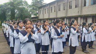 Morning Assembly of JNV Williamnagar. Date:28/06/2024