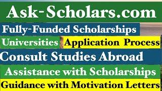 What is Ask Scholars About?  [Scholarships] Universities [Study Abroad]