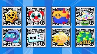 ALL FREE QR Code GiFT GEMS, MEGA BOX, STARR DROP In Brawl Stars