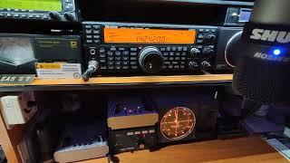 QSO  de EA5ST - GM8OFQ  Dos grandes de la radio. Reparación de antenas y traca final con QSO