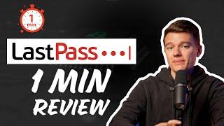 LastPass Review 2023 | Powerhouse of Password Managers A Quick 1min Review⏱️