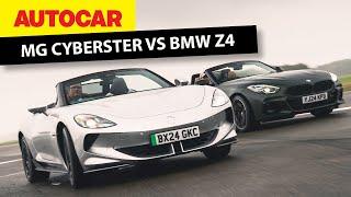 MG Cyberster vs BMW Z4 - new all-electric and 6cyl petrol convertible shootout