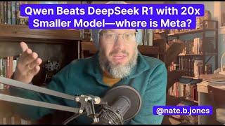 Qwen Beats DeepSeek R1 with 20x Smaller Model—where is Meta?