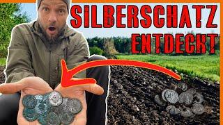 Discovered: antique SILBERSCHATZ - metaldetecting with Lechsonde - metaldetecting